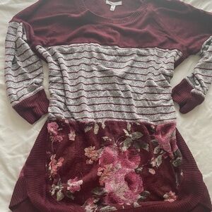 Maurices Burgundy Knit Sweater